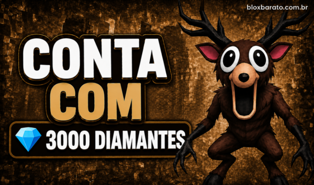 Conta com 3000 Diamantes